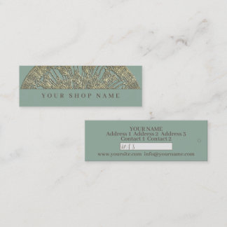 Mini Golden Mandala - Prix Tag - Carte de visite