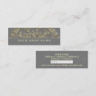 Mini Golden Mandala - Prix Tag - Carte de visite