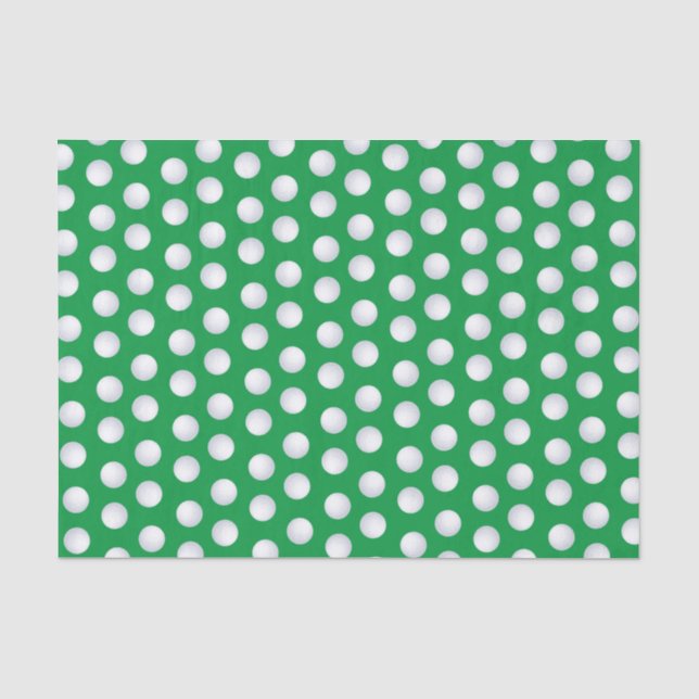 Mini Golf Balls Birthday Party Kids Sports Tissue Paper (Front)