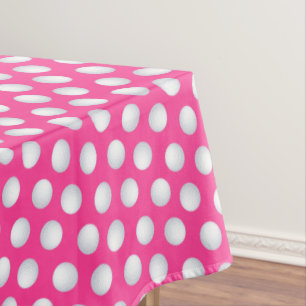 Mini Golf Birthday Party Pink Tablecloth