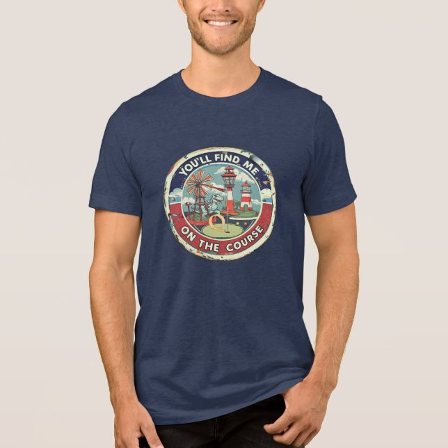 Mini-Golf Enthusiast Tri-Blend Shirt (Front)