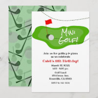 Mini Golf Golfing Green Birthday Party Any Event