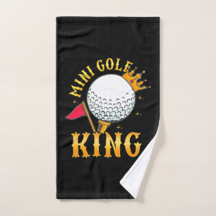 Mini Golf King Hand Towel