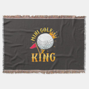 Mini Golf King Throw Blanket