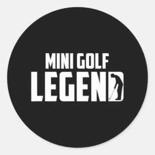 Mini Golf Legend - Mini Golfer Classic Round Sticker
