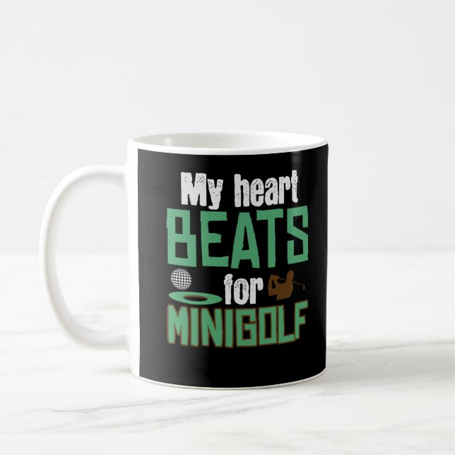 Mini Golf Saying Joke Pun Minigolf Sport Golfing Coffee Mug (Left)