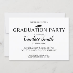 Mini Grad Invitation Template - Graduation Party