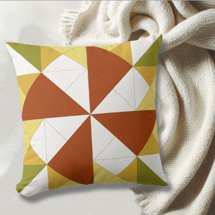 Mini-Grange Quilt Automne Pinwheel Coussin