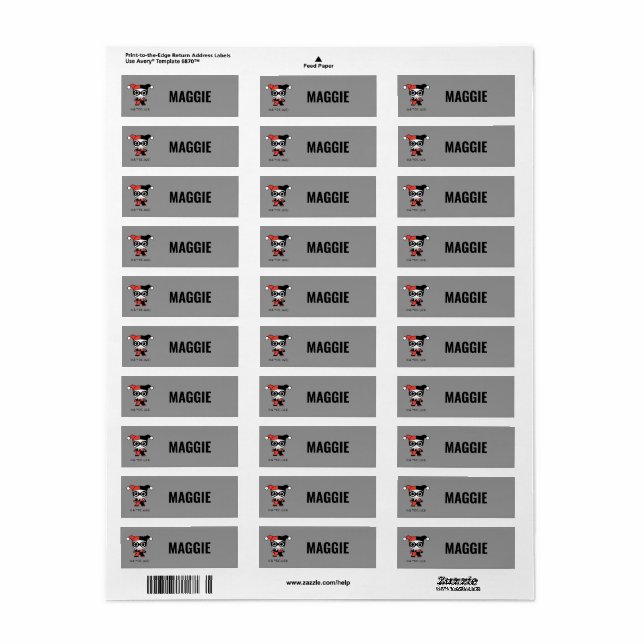 Mini Harley Quinn Girls personnalisées (Feuille entière)