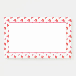 MINI HEARTS 10x6 Post It Note Pad