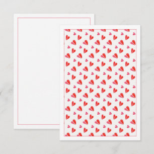 MINI HEARTS 3.5x5 Blank Flat Card