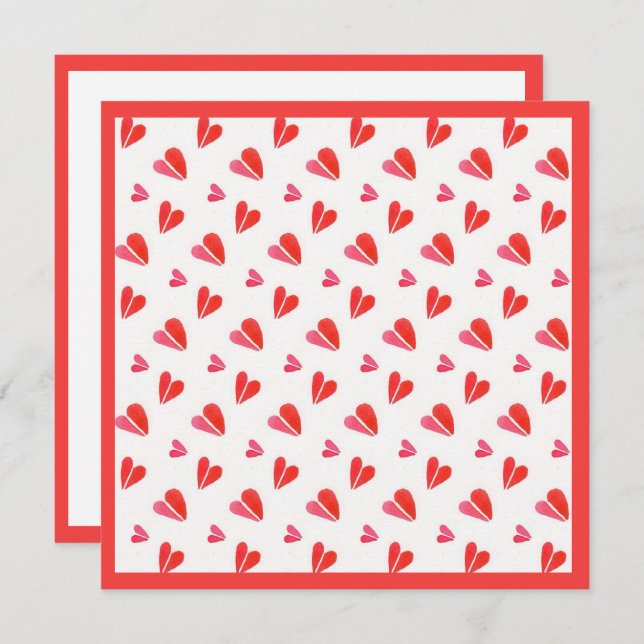 MINI HEARTS 5.25" Square Flat Card II (Front/Back)