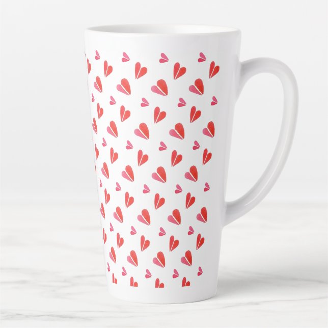 MINI HEARTS Tall Latte Mug (Right)