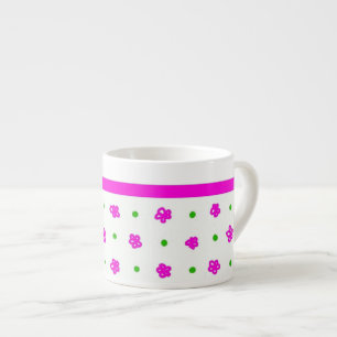 Mini-impression rose jolie florale Espresso Mug