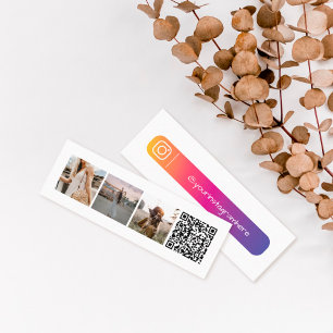 Mini Instagram Photo QR Code Business Card