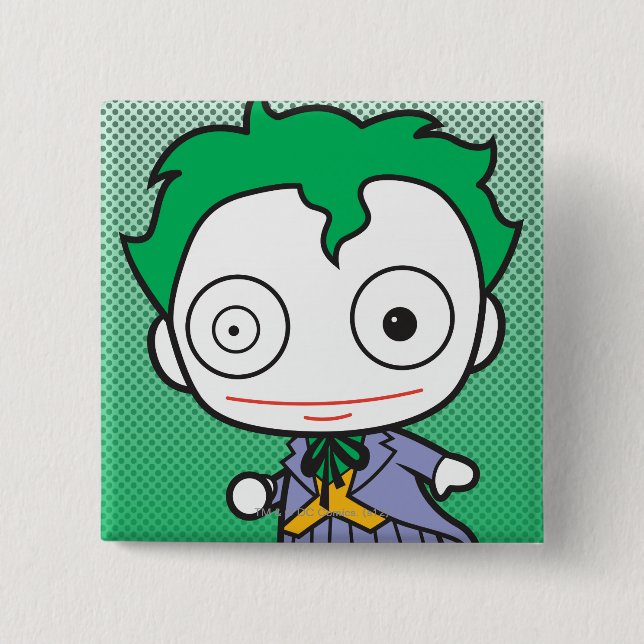 Mini Joker 2 Inch Square Button (Front)