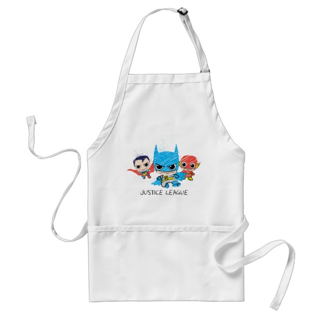 Mini Justice League Sketch Standard Apron (Front)