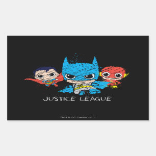 Mini Justice League Sketch Sticker