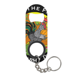 Mini Keychain Loop / Run The Farm bottle opener