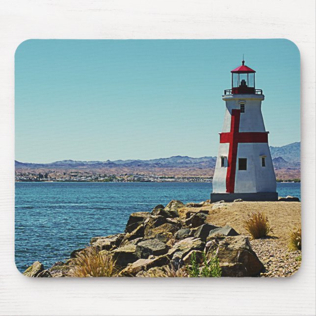 Mini Lighthouse, Lake Havasu Mouse Pad (Front)