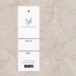 Mini Logo Minimal Social Media Brand Price Tag