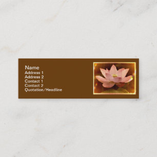 Mini Lotus1 3" maigre" carte de visite x1