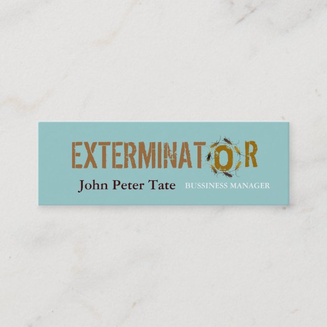 Mini Lutte contre les parasites - carte de visite (Devant)