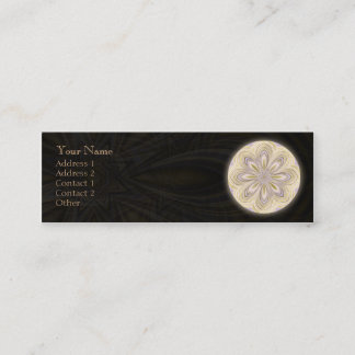 Mini Mandala de affaiblissement d'or - carte de visite