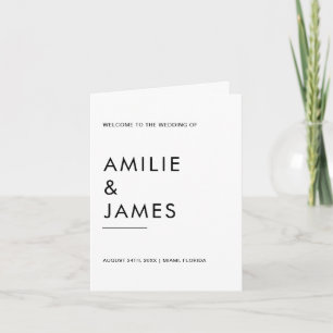 Mini-mariage fête pliée calendrier du programme