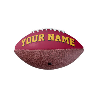 Mini MAROON AND GOLD Personalized Football