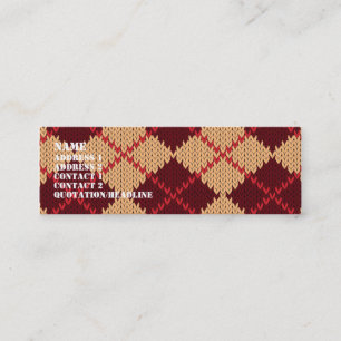 Mini Modèle à motifs de losanges de carte de visite