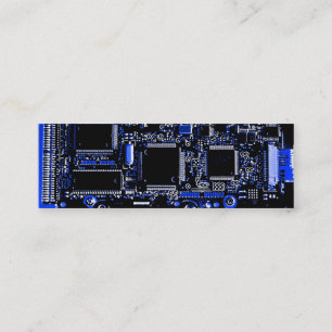 Mini Modèle de carte de visite du bleu 2 de circuit