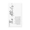 Mini Modern Calligraphy QR Code Wedding Details