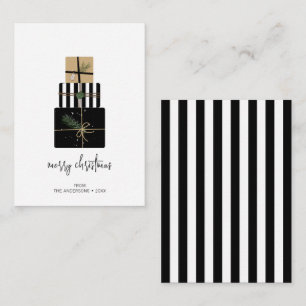 Mini Modern Merry Christmas Gifts Holiday Card