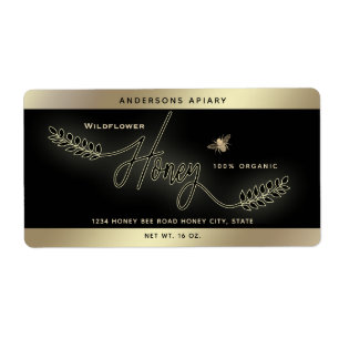 Mini-moderne en or miel branche bee pot