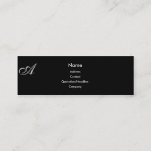 Mini Monogramme A carte de visite