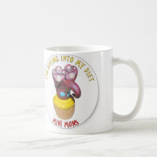 Mini Mons "Diving into a diet" Coffee Mug