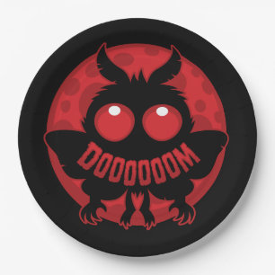Mini Moonlit Mothman of DOOOOOOM Paper Plate