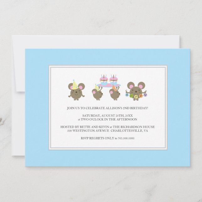 Mini Mouse Birthday Party Invitation (Front)