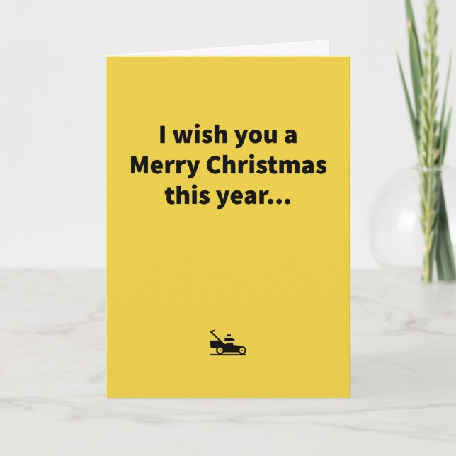 Mini Mower - Merry Christmas Card (Front)