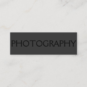 Mini Nettoyer le Carte de visite photographe noir simpl