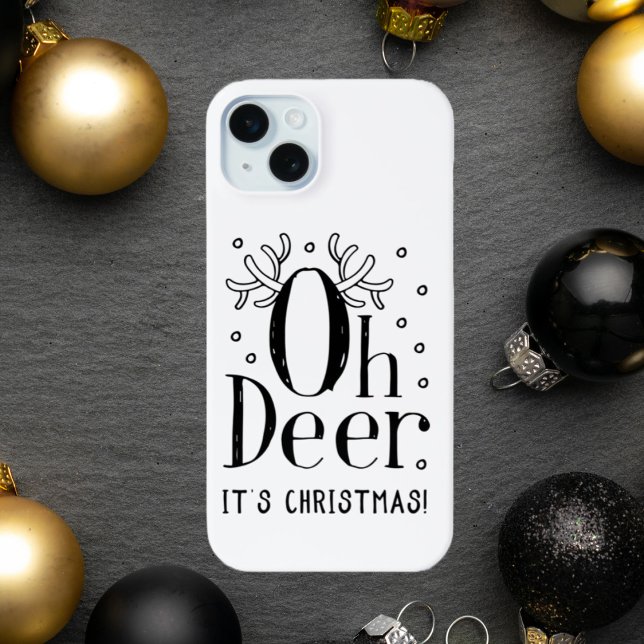Mini Noël Oh cerf iPhone 15 plus coque (Créateur téléchargé)