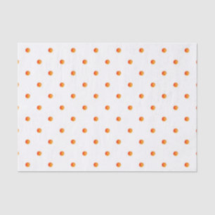 Mini Orange Polka Dots Tissue Paper