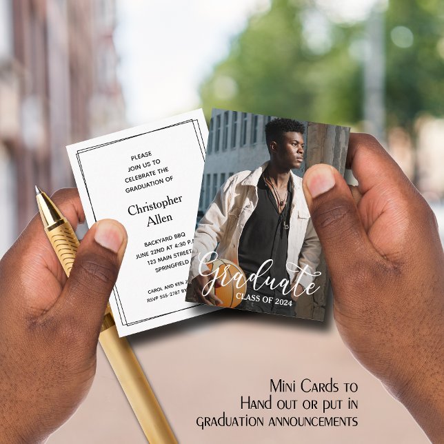 MINI Photo 2025 Invitations de diplômés (Créateur téléchargé)