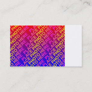 Mini Photocard Template Business Card