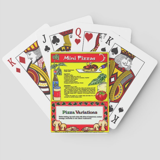 "Mini Pizza" Playing Cards (Back)