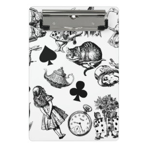 Mini Porte-bloc Alice Lapin Blanc Wonderland Classique