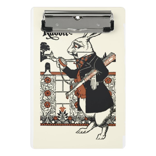 Mini Porte-bloc Alice White Rabbit Classic Wonderland (Devant)