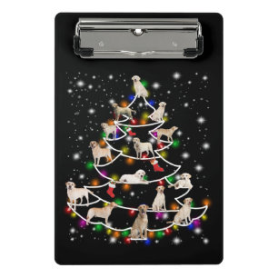 Mini Porte-bloc Amoureux des chiens Arbre de Noël du Labrador
