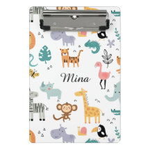 Animaux de la jungle mignons safari personnalisés 